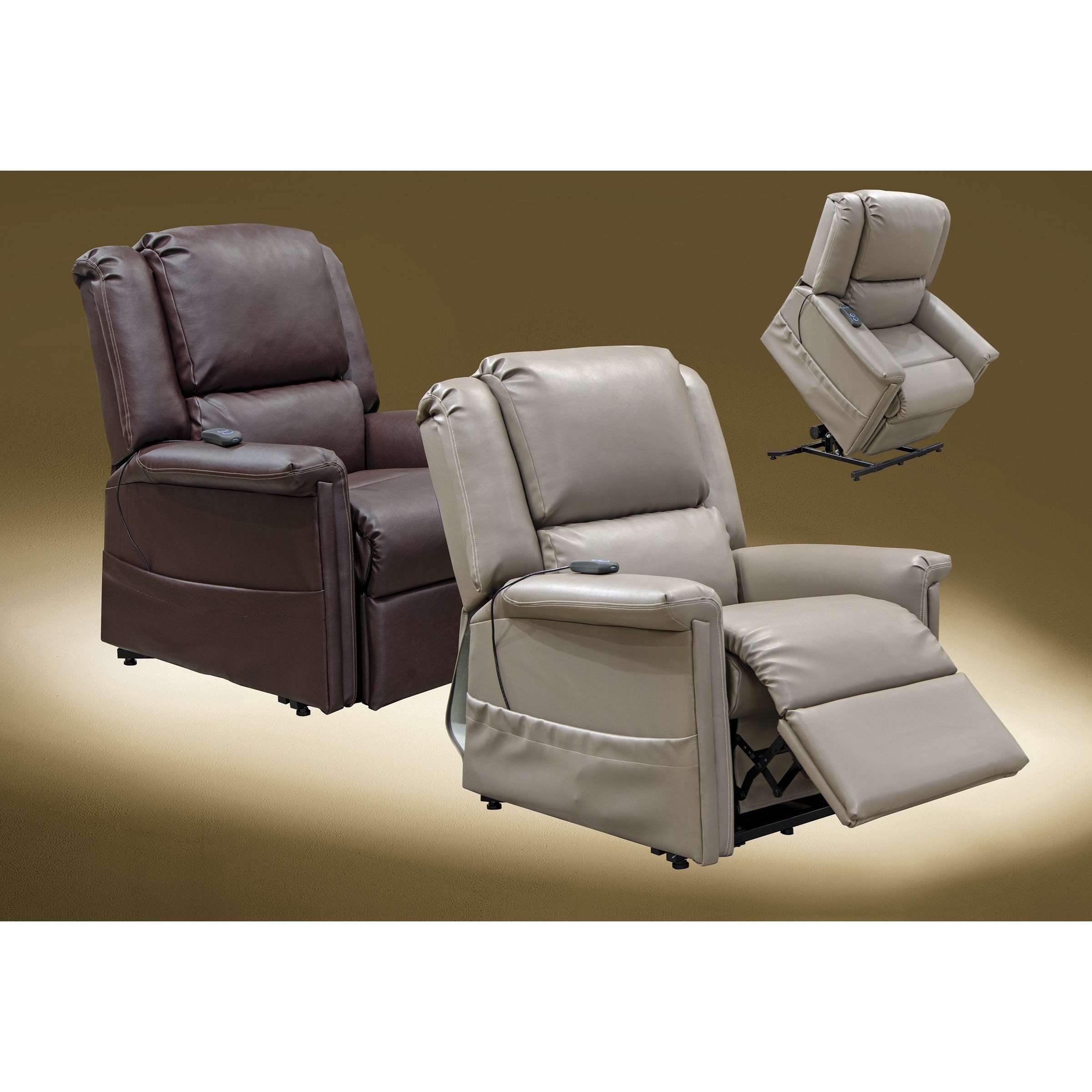 Catnapper Elsie 4897 Power Lift Lay Flat Recliner Hospital Grade PU Wayside Furniture Mattress Lift Chairs